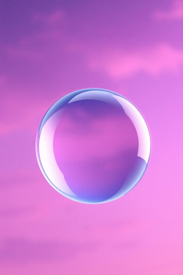 Floating islands above the clouds with waterfalls cascading into the sky
